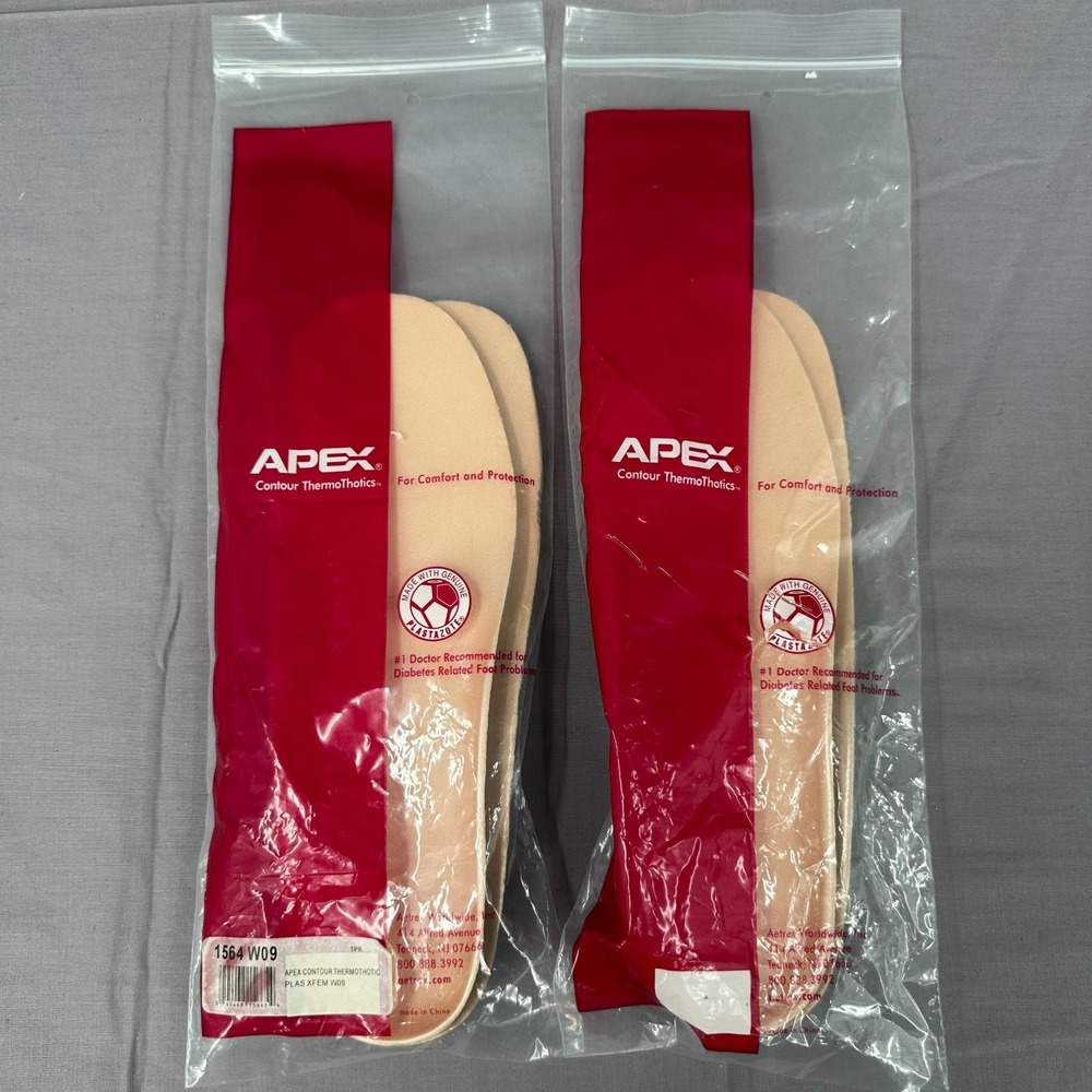 Apex Anatomical Thermothotics Sky EVA Plast Insoles Womens 9 Comfort Orthotic